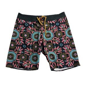 Billabong Recycler SUNDAYS Airlite Mens Swimming Print Board Shorts Sz 32 Surf